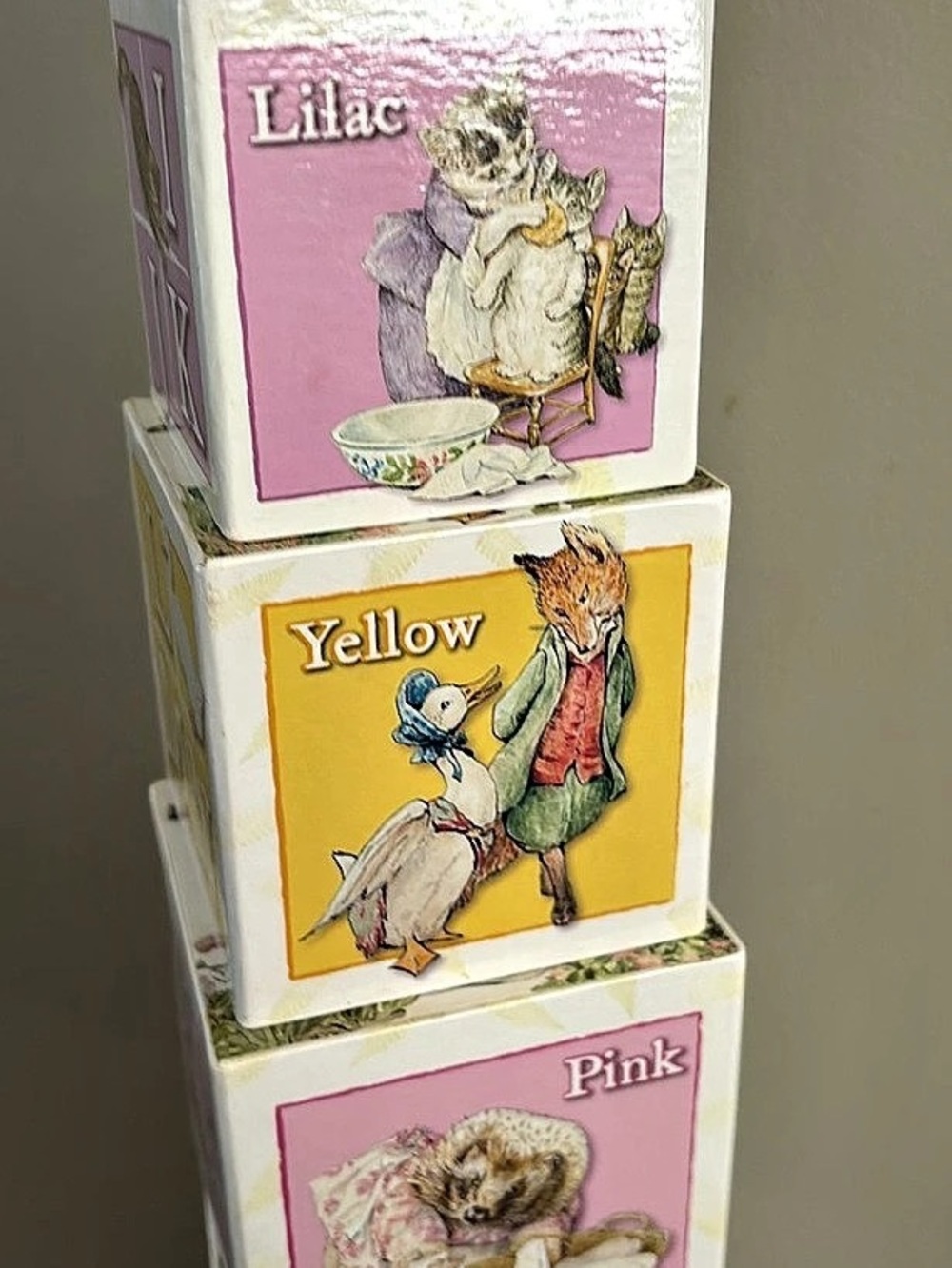 Peter Rabbit Stackable Learning Blocks Learning Blocks Multicolor Like New - Picture 3 of 6